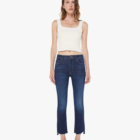 MOTHER Insider Crop Step Fray - Picture 1 of 11